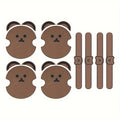 8pcs Bear Silicone Car Door Handle Protector Anti-Scratch Car Handle Protector Babs 8p