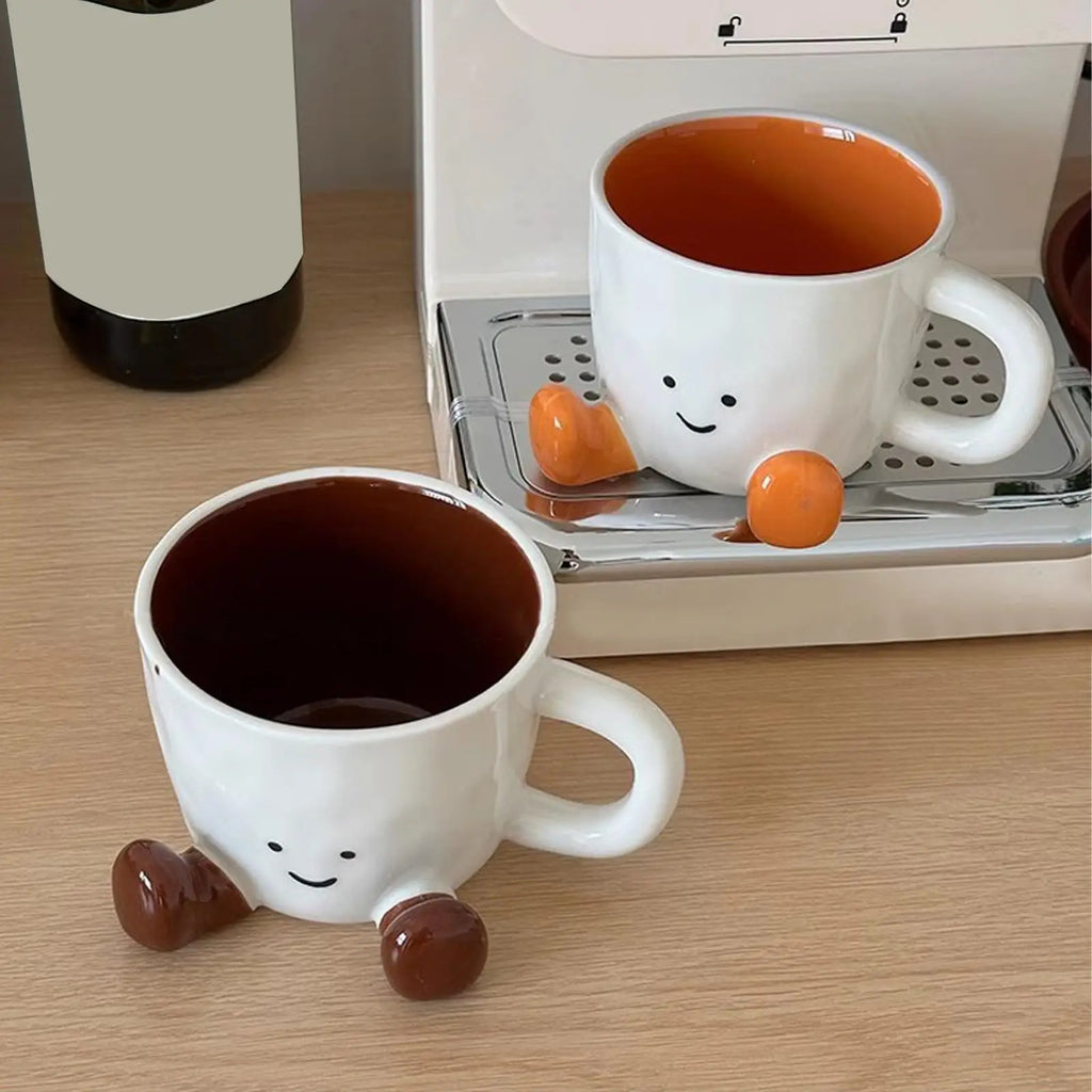 Cute Cartoon Ceramic Coffee Mug | 300–400ml Novelty Cup Ceramic Coffee Mug Babs