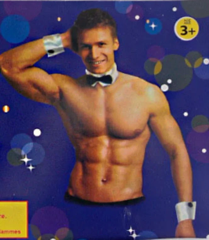 Men's Dancer Cosplay Costume Set – Bow Tie Collar & Cuffs Costume Accessory Set Babs