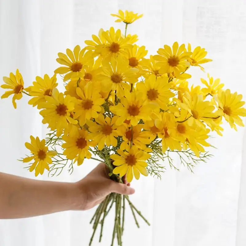 Small Daisy Silk Artificial Flower Bouquet – Home & Party Decor Artificial Flower Bouquet Babs
