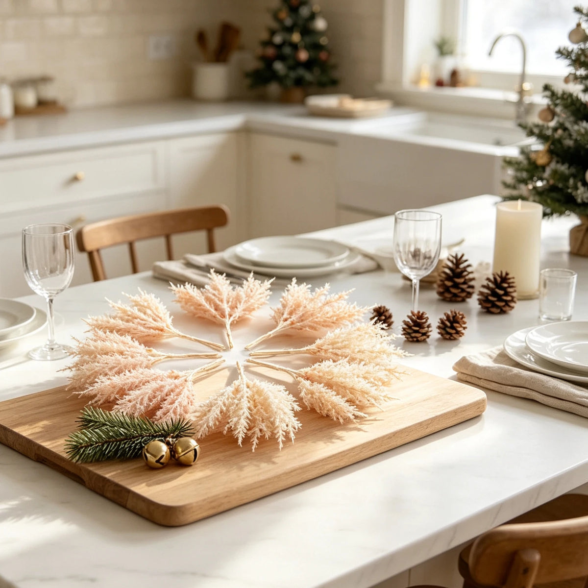 Artificial Gold & Silver Sprigs – Christmas Wreath & Vase Filler Artificial Decorative Sprigs Babs