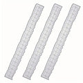 3-Piece Metal Irregular Edge Rulers for Scrapbooking & Crafts Craft Ruler Set Babs 3pcs