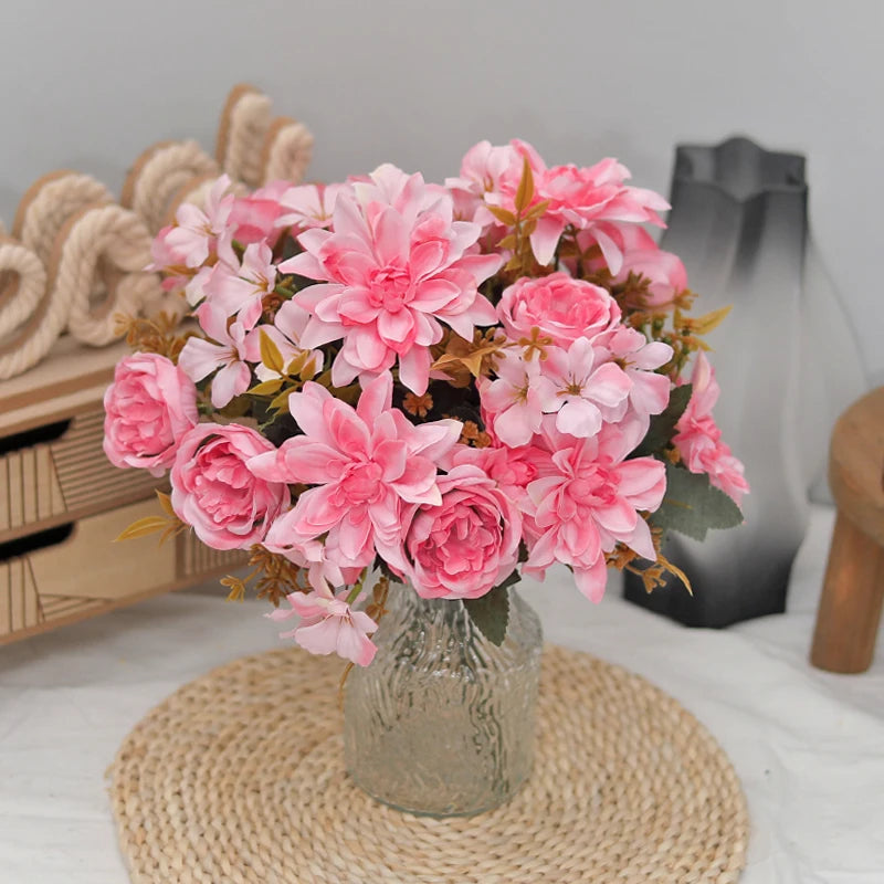 Silk Dahlia Peony Artificial Flowers – Wedding & Home Decor Artificial Silk Flowers Babs