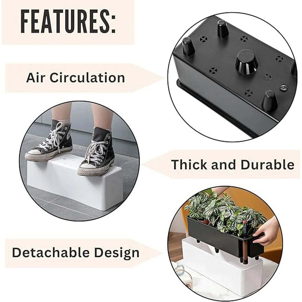Self-Watering Planter Pot with Water Level Indicator – Indoor & Out Self-Watering Planter Babs