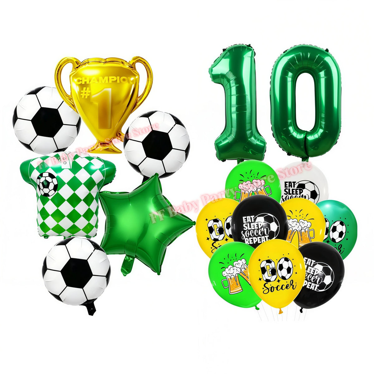 Soccer Football Birthday Party Decorations – Balloons, Plates & Cups
