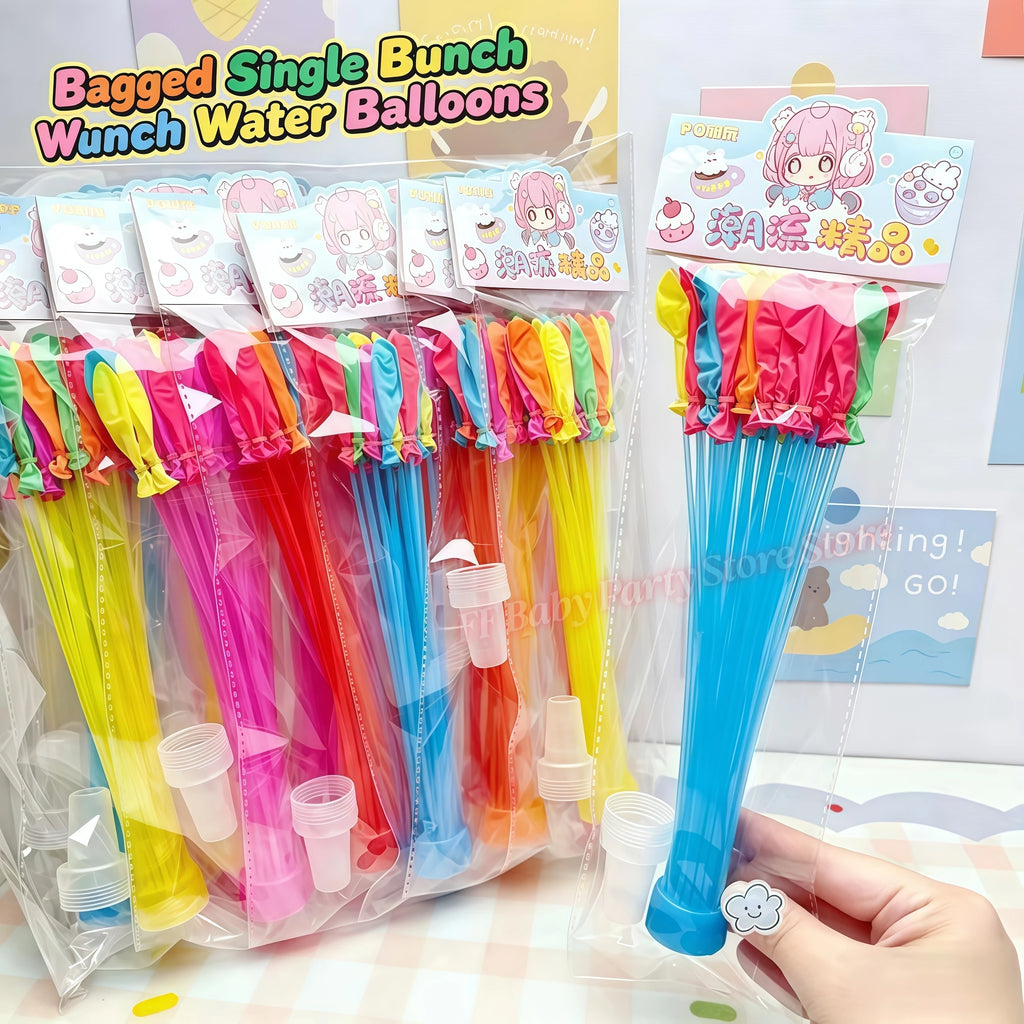 111Pcs Self-Tie Water Balloons – Fast Fill Splash Balls Set Water Balloon Set Babs