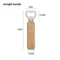 Solid Wood Handle Beer Bottle Opener – Stainless Steel Cap Remover Bottle Opener Babs A