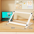 HUXUAN Foldable Iron Laptop Stand | 5 Angles, Anti-Slip Pads Laptop Stand Babs A2