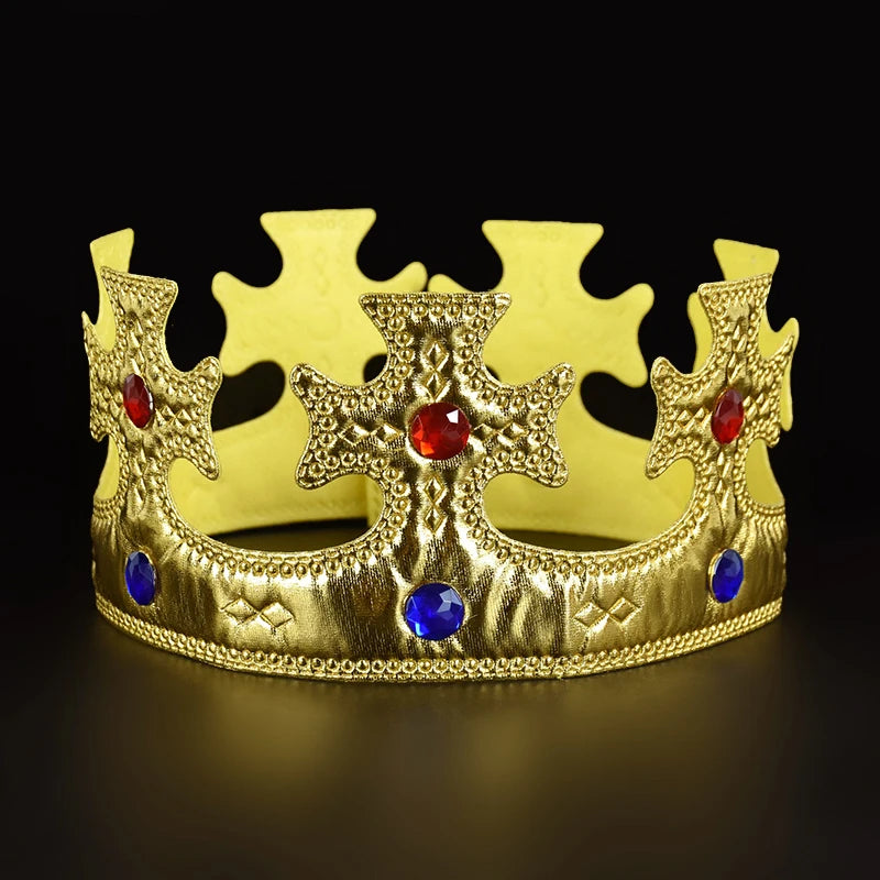 Kids 1st Birthday Crown Hat – Gold & Silver Party Prop Birthday Party Hat Babs 2