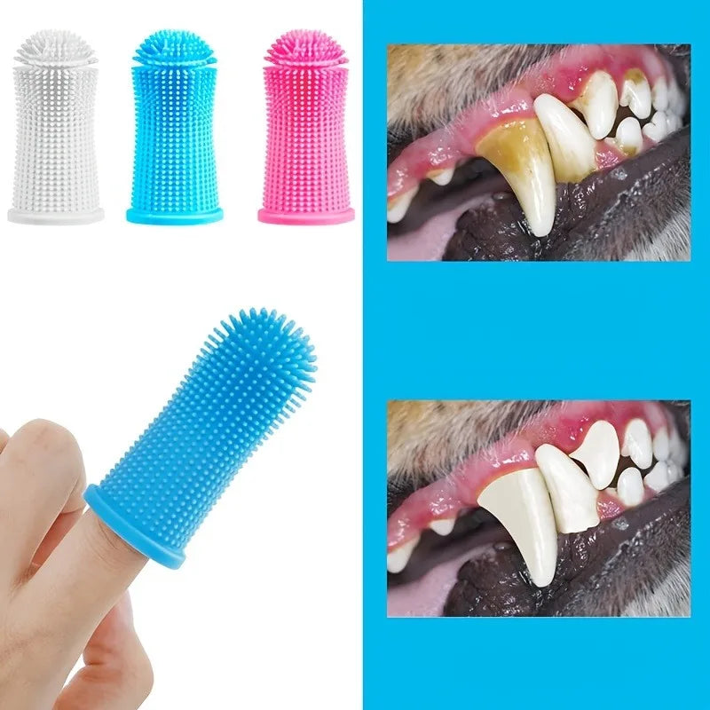 3-Pack Soft Pet Toothbrush for Dogs & Cats | Dental Care Pet Toothbrush Set Babs