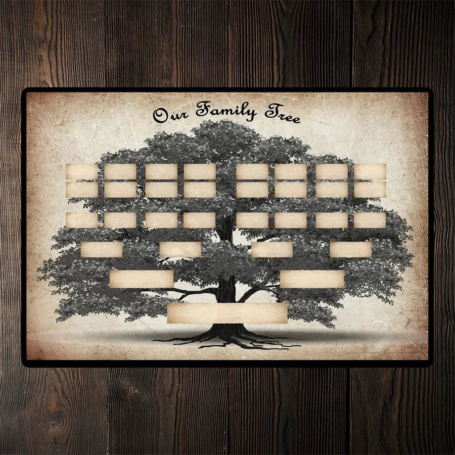 DIY Family Tree Pendant – Personalized Ancestry Heritage Art Wall Art Pendant Babs