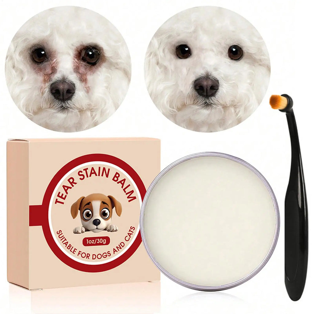 Dog Tear Stain Remover Balm 40g with Brush | Pet Eye Cleaner Pet Eye Cleaner Babs
