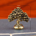 Brass Fortune Money Tree Figurine – Feng Shui Desk Sculpture Brass Desktop Sculpture Babs 1 Pcs