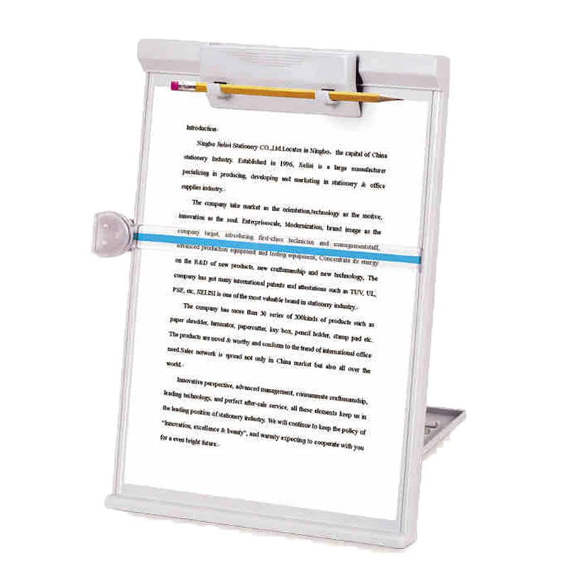 A4 Desktop Document Reading Stand with Adjustable Clip Document Reading Stand Babs