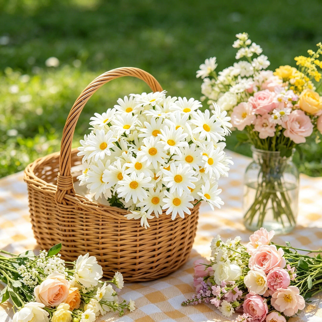 Artificial Silk Chrysanthemum Bouquet – Wedding & Home Decor Artificial Silk Flowers Babs