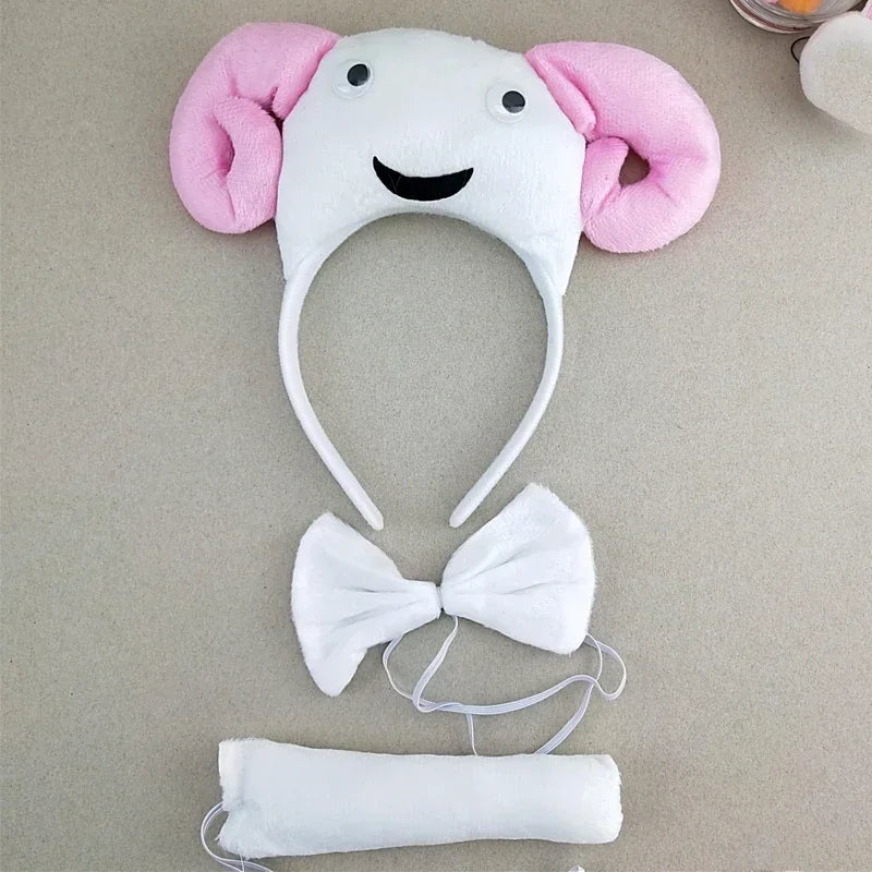Animal Ear Headband Bow Tie Costume Set – Party & Cosplay Costume Accessory Set Babs 38