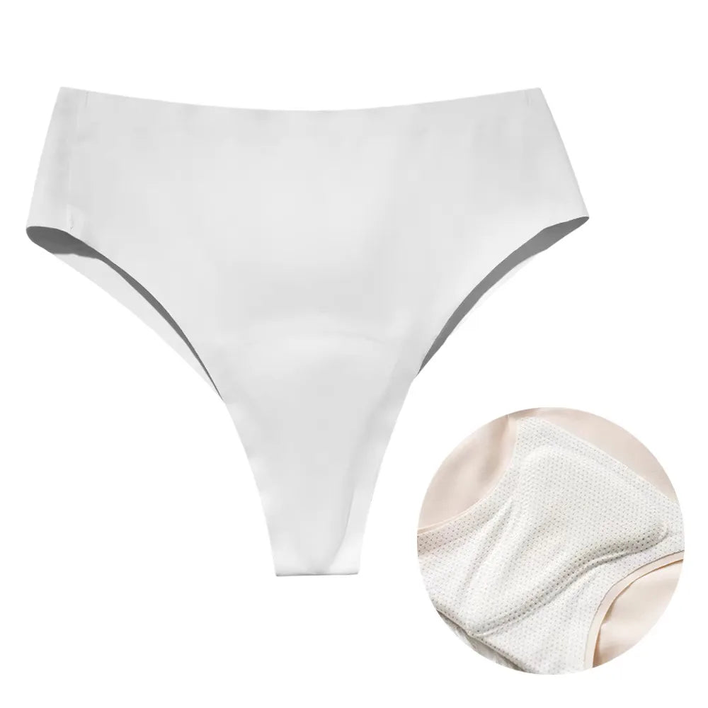 Women's Seamless No-Show Briefs – Camel Toe Concealer Women's Seamless Briefs Babs White M 1pc
