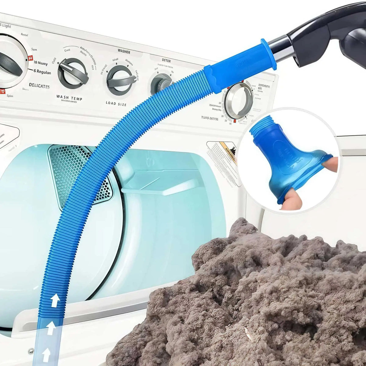 Dryer Vent Hose Cleaning Kit – Vacuum Lint Removal Tool Vent Cleaning Kit Babs
