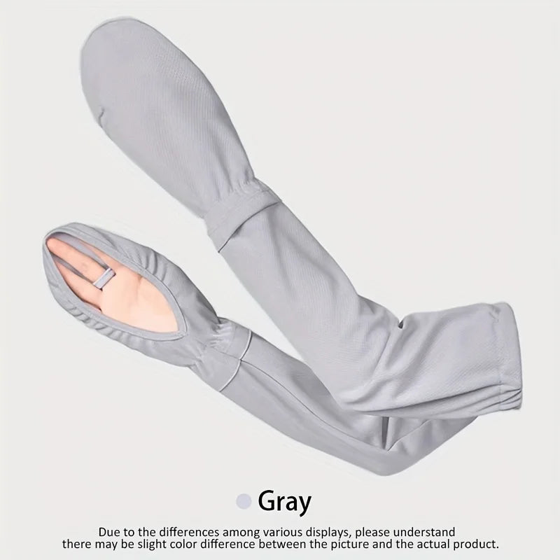 UPF 50+ UV Protection Arm Sleeves – Breathable Quick-Dry Summer UV Protection Arm Sleeves Babs GRAY