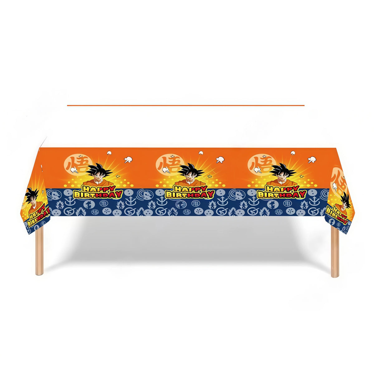 Dragon Ball Z Birthday Party Supplies – Goku Balloons, Cups & Plates Party Supply Set Babs 1pcs Tablecloth