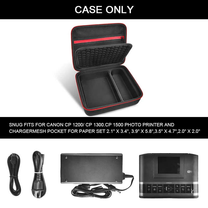 Paiyule Case for Canon SELPHY CP1300 CP1200 CP1500 Printer Bag Printer Organizer Bag Babs