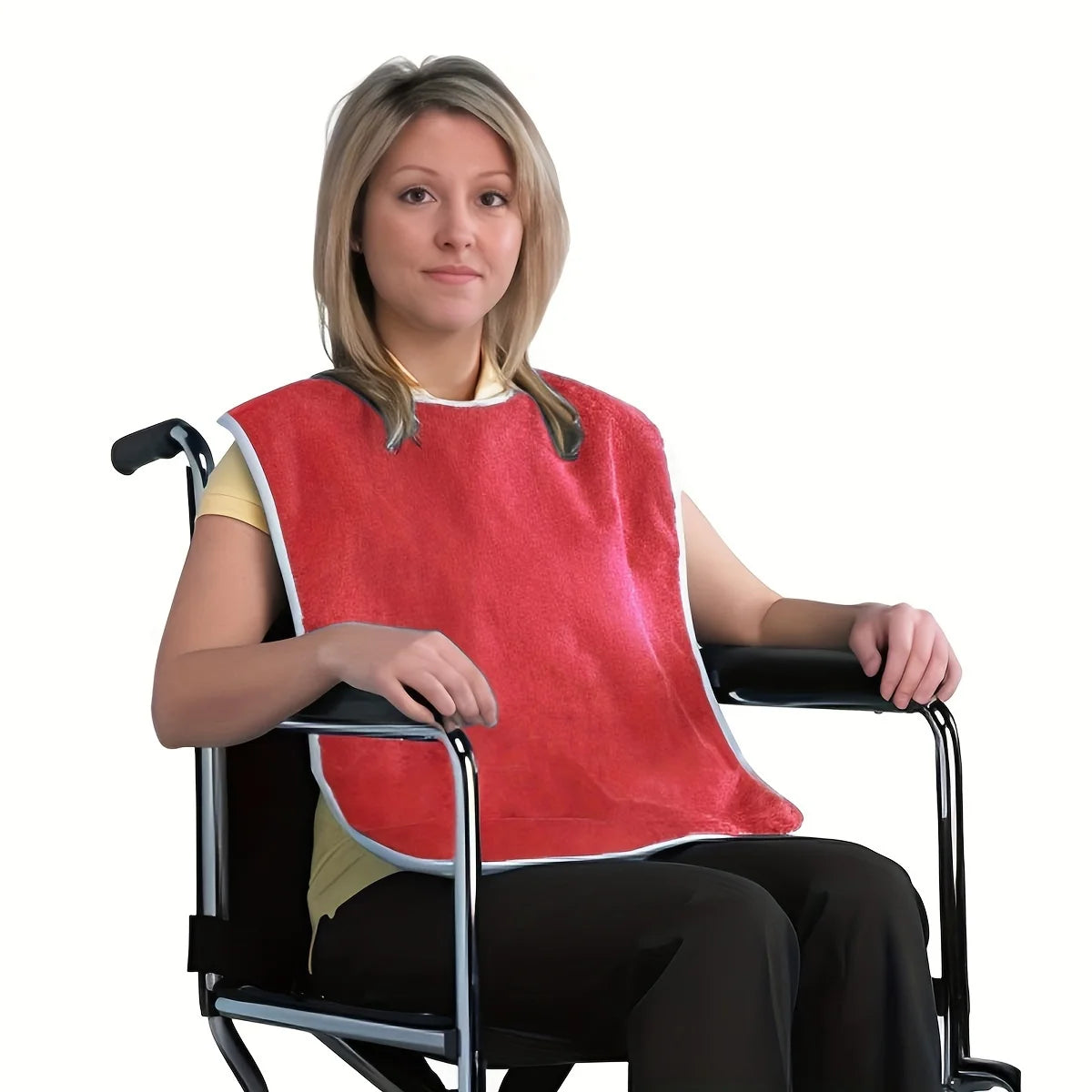 Stain-Resistant Adult Bib for Men & Women | Senior Mealtime Adult Dining Bib Babs