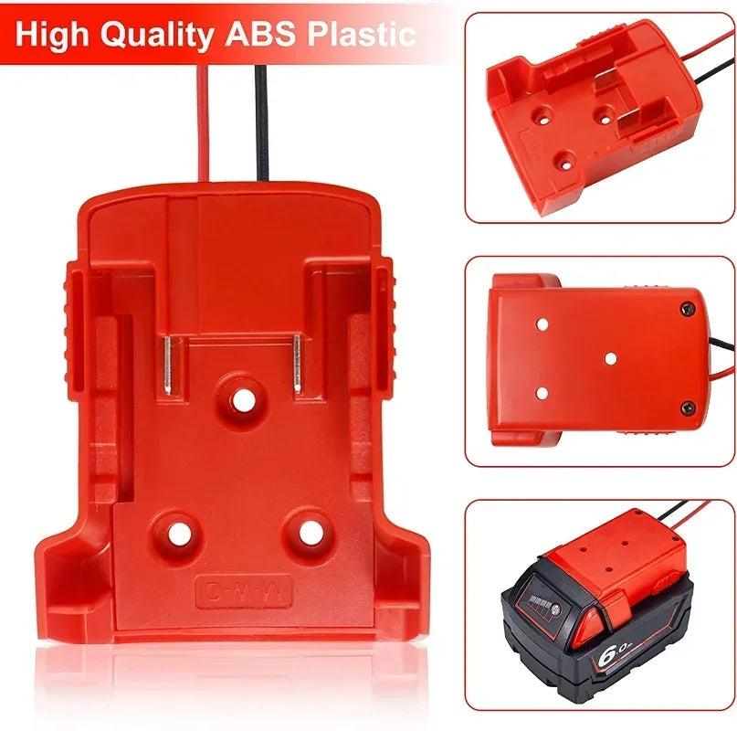 Milwaukee 18V Battery Adapter Power Connector for RC & DIY Projects Battery Power Adapter Babs