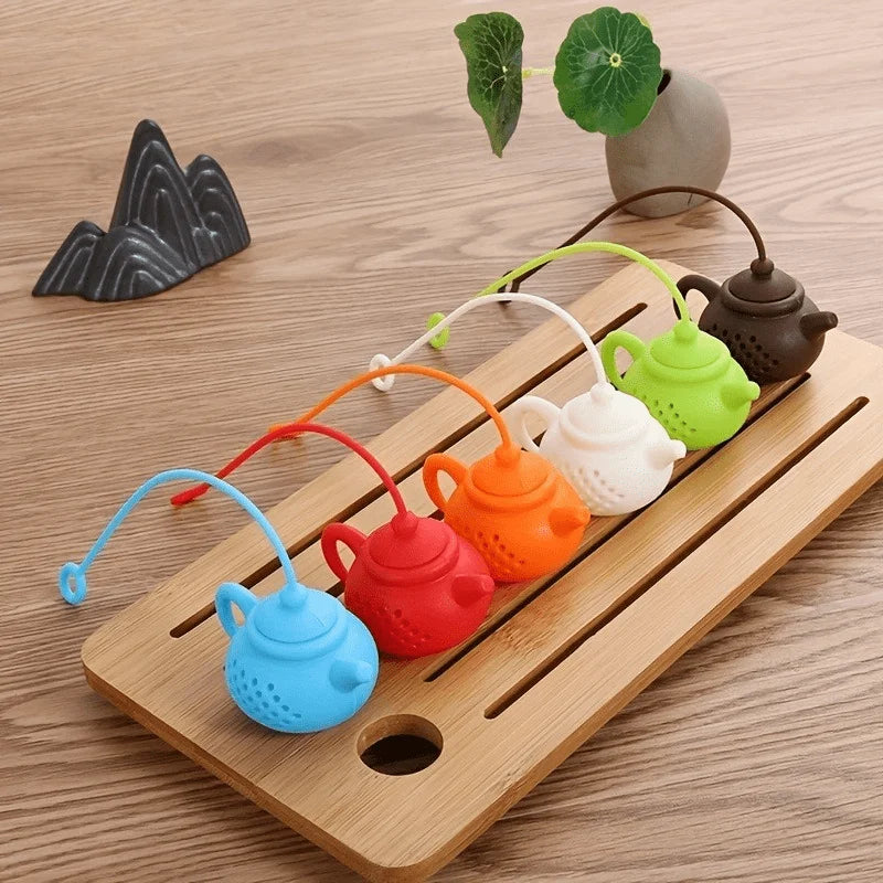 Teapot Silicone Tea Infuser & Strainer with Handle Silicone Tea Infuser Babs