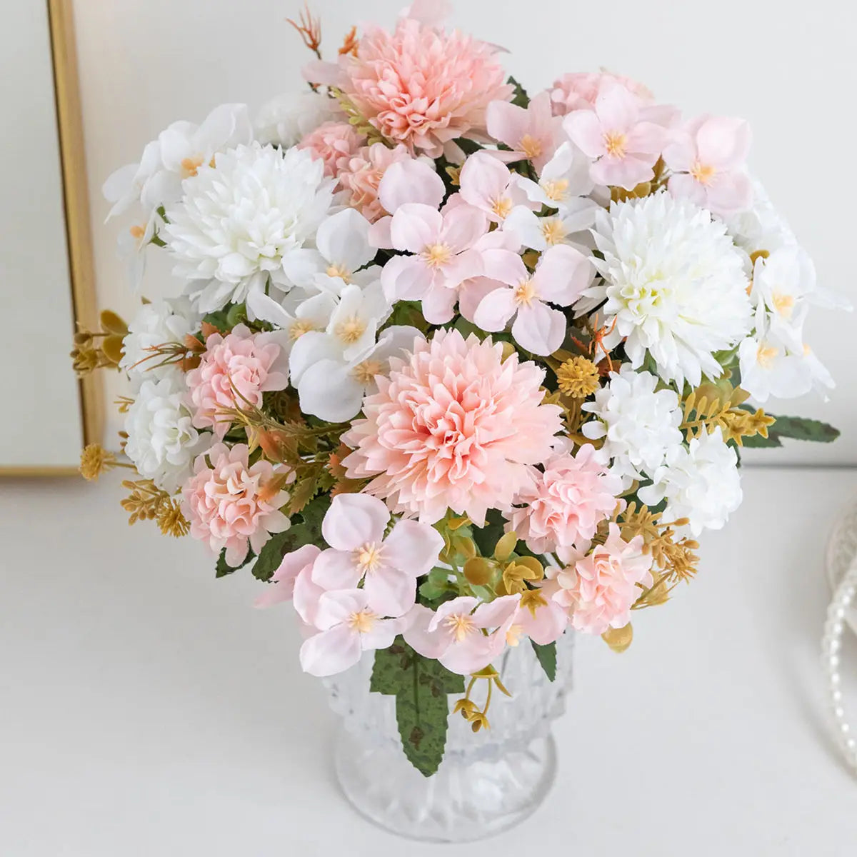 Artificial Silk Rose & Peony Bouquet – Wedding & Home Decor Artificial Flower Bouquet Babs