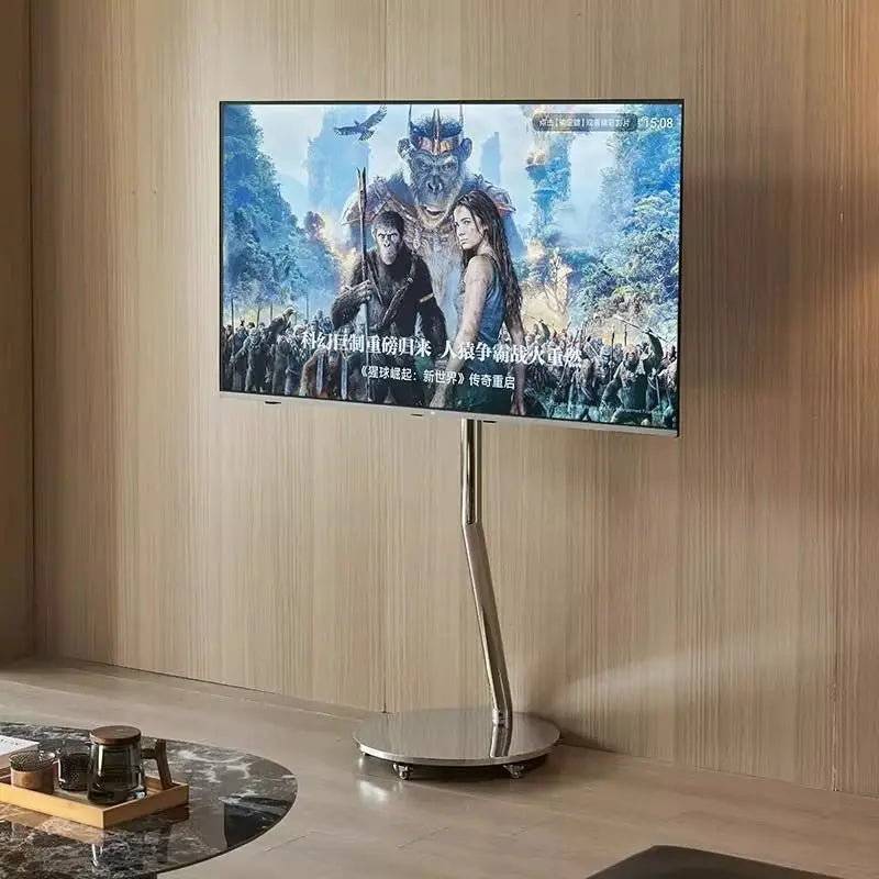 Modern Rolling TV Stand with Wheels – 40 to 65 Inch Universal Rolling TV Stand Babs