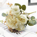 Artificial Silk Rose & Peony Bouquet – Wedding & Home Decor Artificial Flower Bouquet Babs color 5