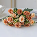 Artificial Silk Roses Bouquet – Wedding & Home Decor Artificial Silk Flowers Babs color 4 1pc