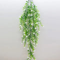 4 Pcs Artificial Eucalyptus Hanging Vines – UV Protected Faux Plants Artificial Hanging Vine Babs Milky White 4 pcs