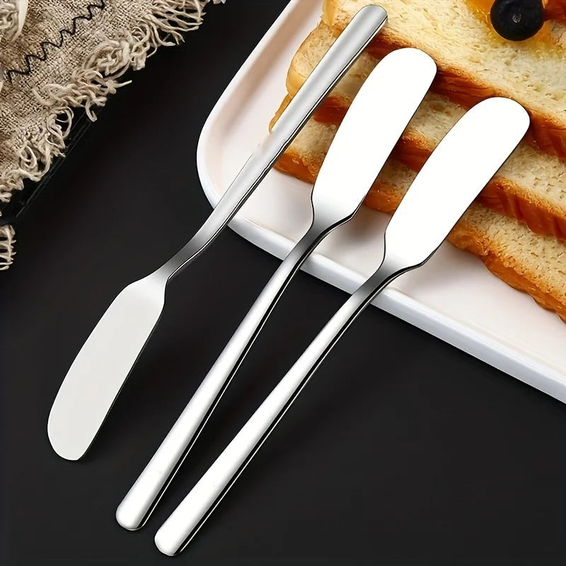 2-Piece Stainless Steel Butter Knife & Cheese Spreader Set Cheese Spreader Set Babs