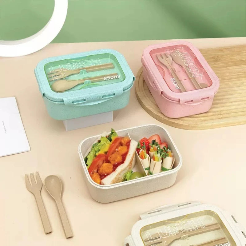 Wheat Straw Bento Lunch Box – BPA Free & Microwave Safe Bento Lunch Box Babs