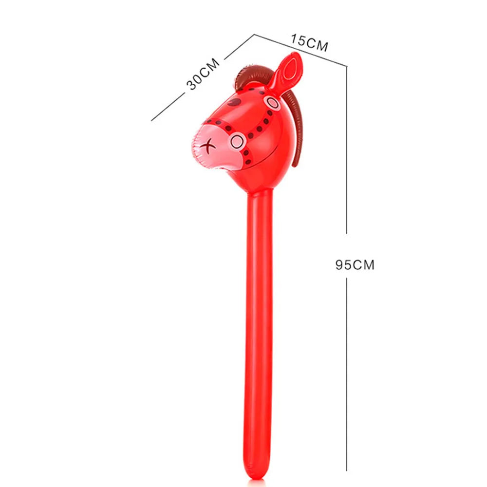 Inflatable Horse Head Stick Balloons – Western Cowboy Party Favors Party Balloon Favors Babs
