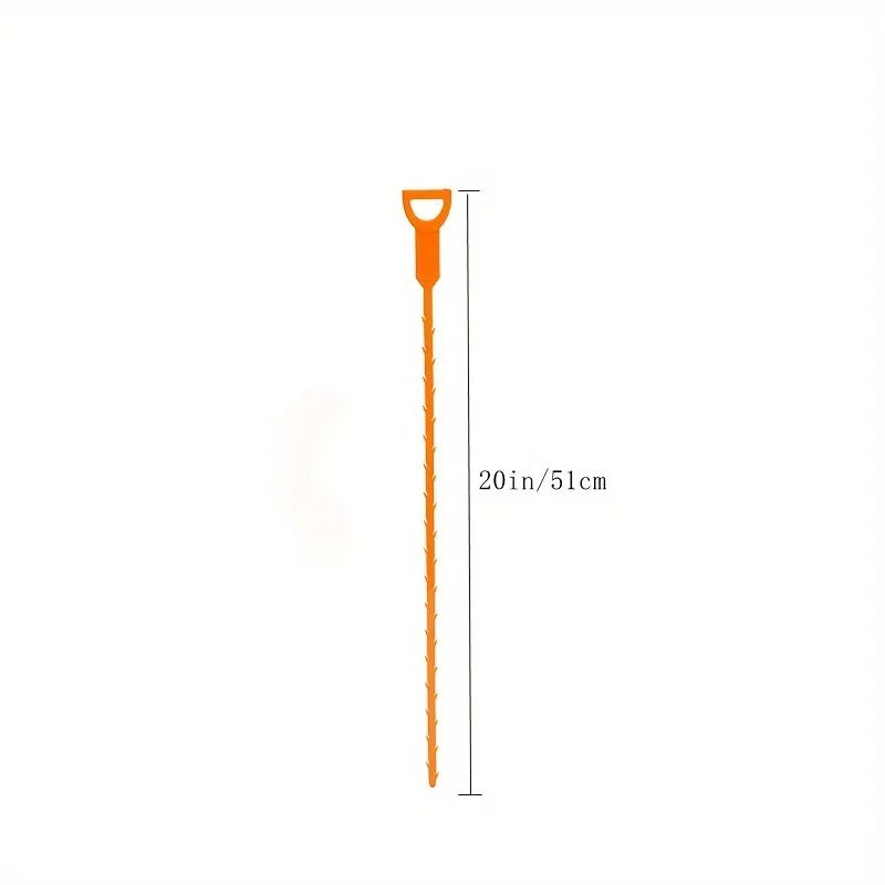 4-Pack Drain Unclogging Rods – Hair & Debris Remover Tool Drain Cleaning Tool Babs