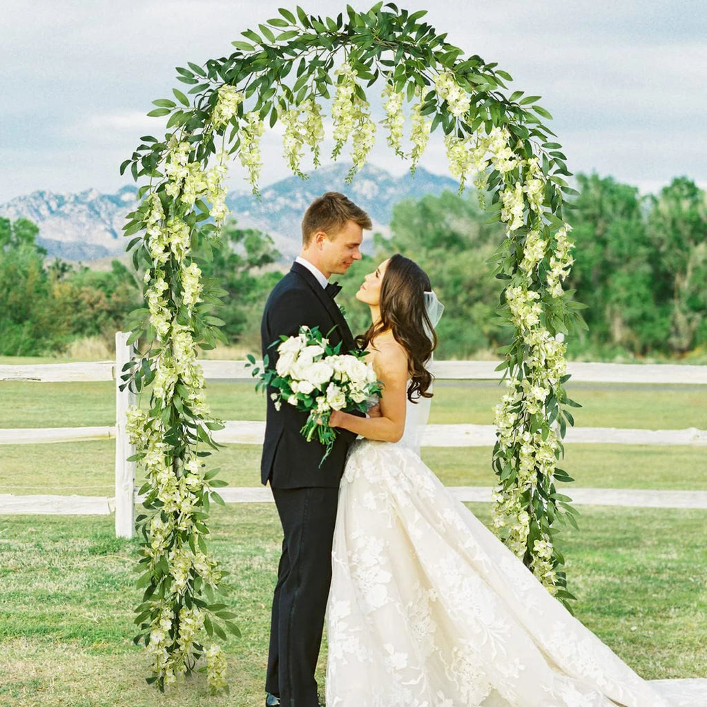 2M Silk Artificial Hydrangea Vine – Wedding & Home Wall Decor Artificial Floral Vine Babs