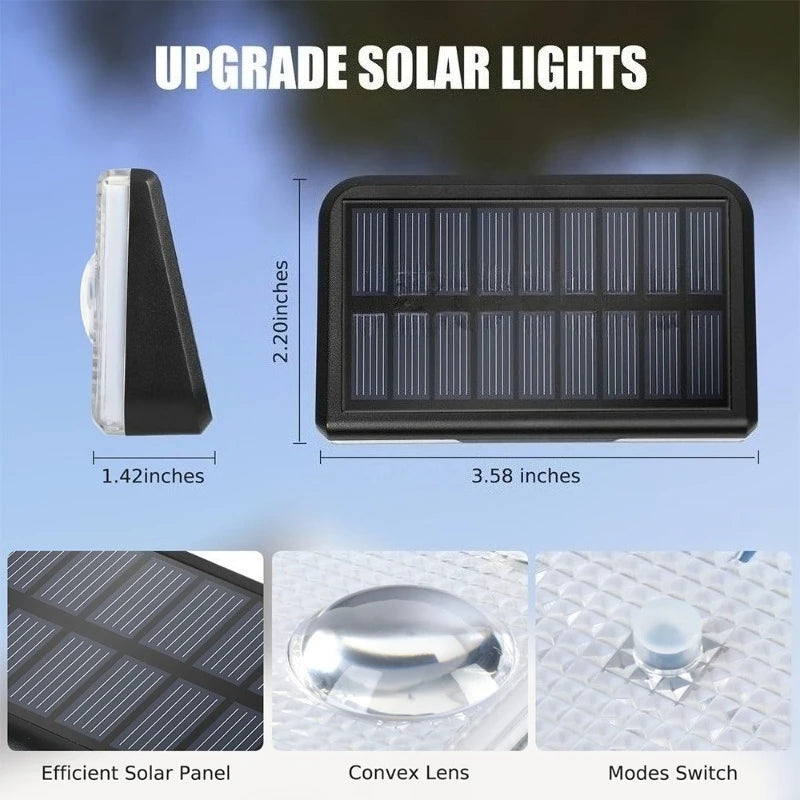 Solar LED Wall Lights 4-8PCS | 9 Modes IP65 Waterproof Outdoor Solar Outdoor Light Babs