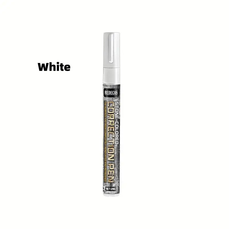 Tombstone Marker Pen – Waterproof Fade-Resistant Stone Restoration Stone Paint Marker Babs White