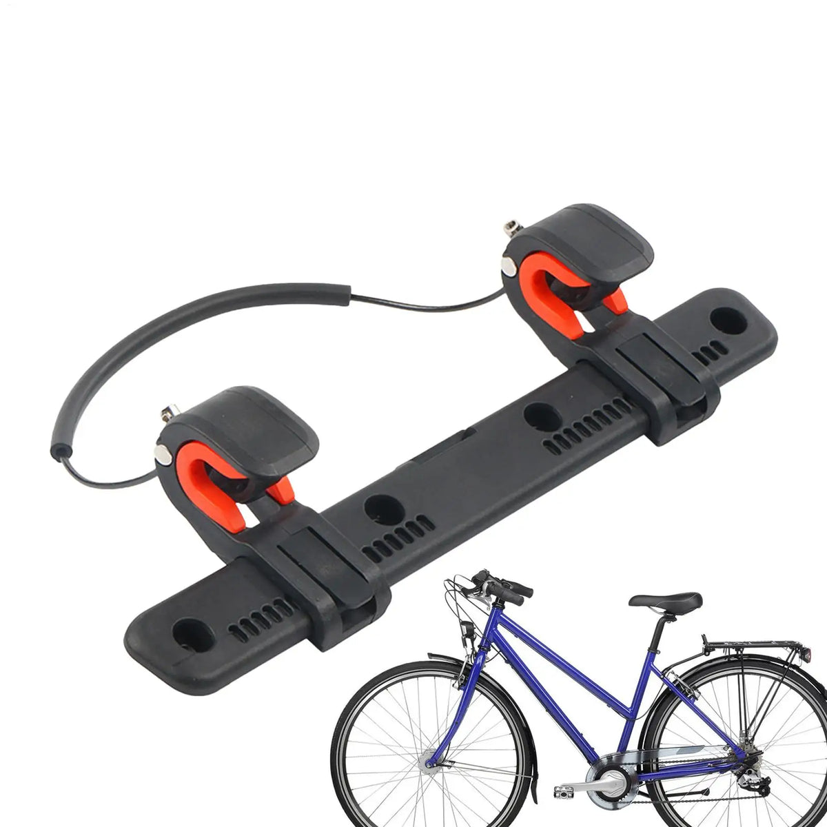 Adjustable Bicycle Saddle Rack Bag Buckle Clip – 75kg Nylon Pannier Rack Buckle Babs