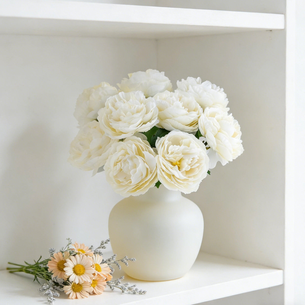 Silk Peony Artificial Flowers 5/10pcs – Wedding & Home Decor Artificial Silk Flowers Babs