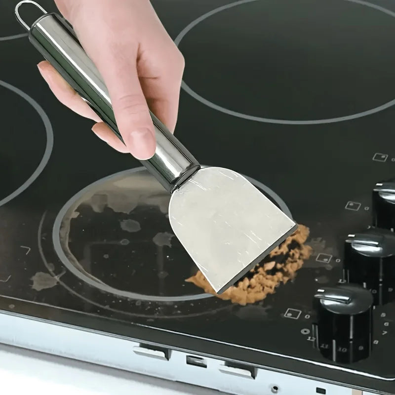 Stainless Steel Kitchen Scraper for Stoves & Flat Pans Kitchen Cleaning Scraper Babs