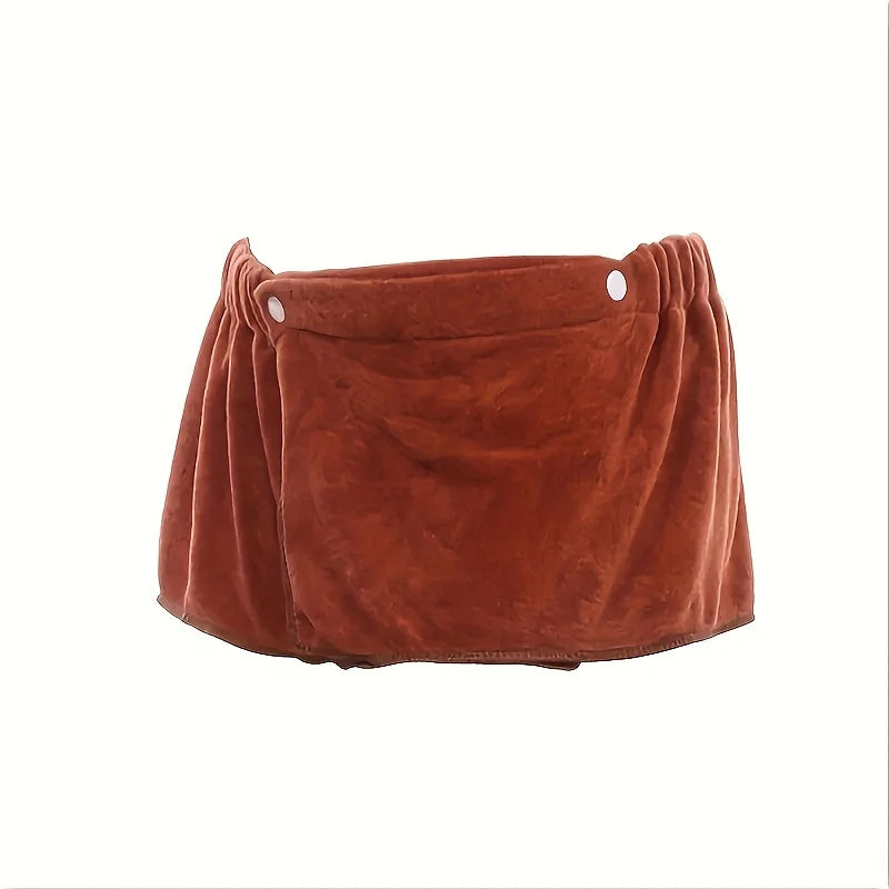 Men's Wearable Bath Towel Shorts – Ultra-Fine Microfiber Wearable Bath Towel Babs brown
