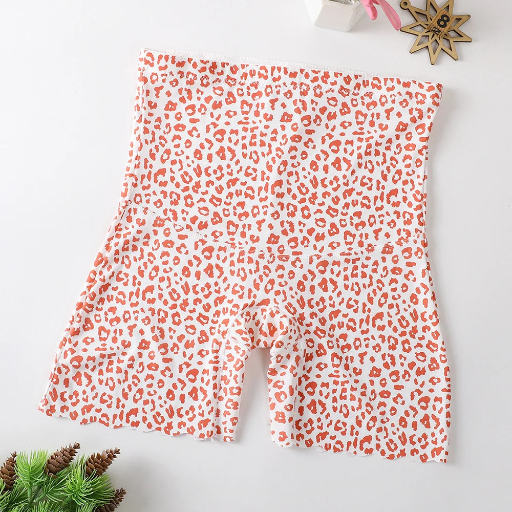 Plus Size High Waist Leopard Seamless Shaping Shorts Shapewear Shorts Babs Pink 4XL