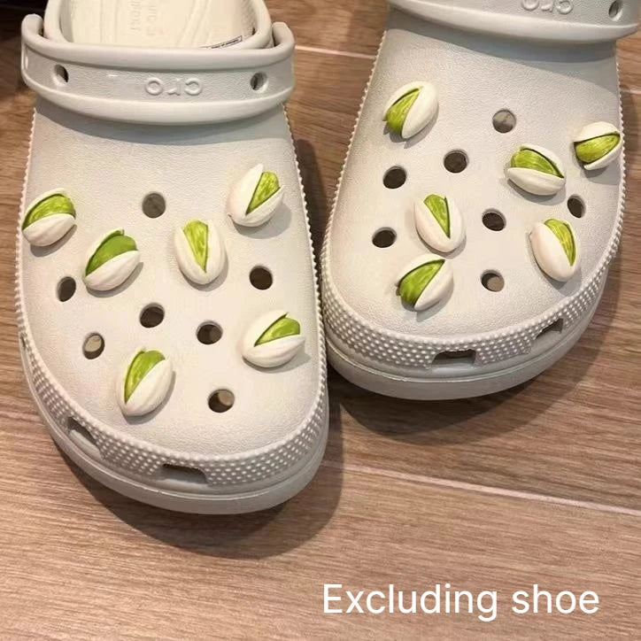 Pistachio Croc Charms – Funny DIY Shoe Ornaments & Decor Shoe Charm Babs 12pcs-set