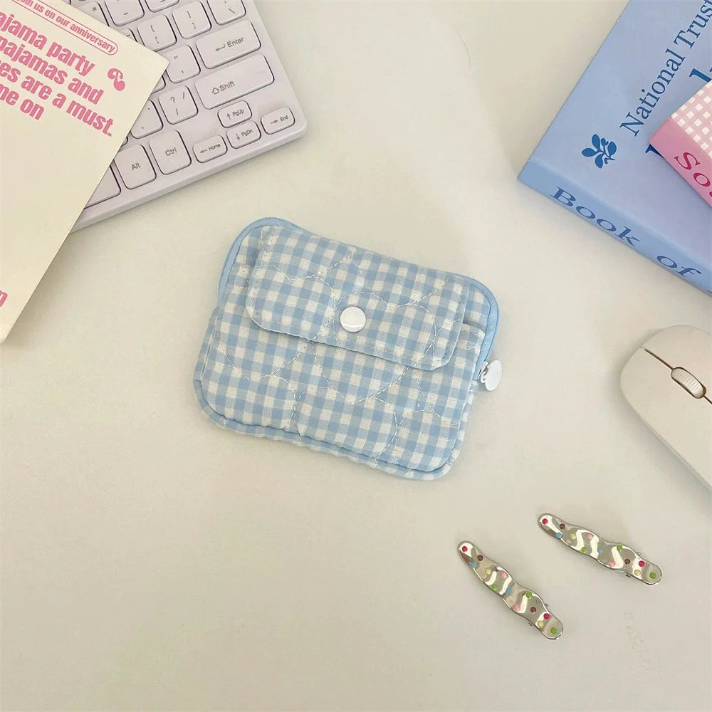 Women's Mini Coin Purse – Zippered Wallet Pouch for Cards Coin Purse Wallet Babs Blue