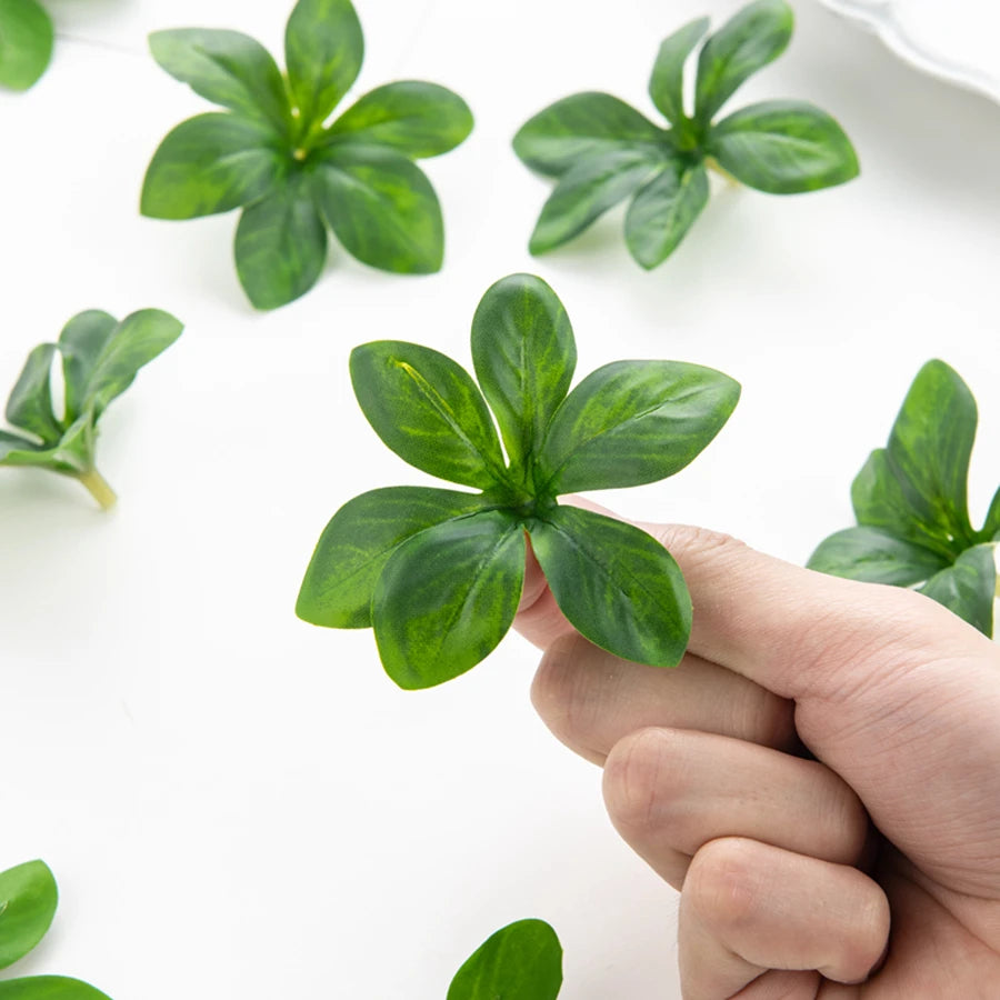 50/100pcs Silk Artificial Flower Leaves – Wedding & Party Décor Artificial Flower Leaves Babs