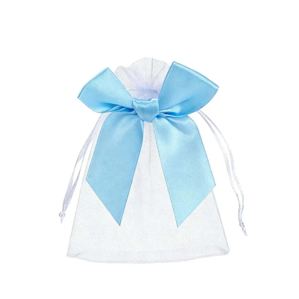 Organza Drawstring Gift Bags with Bow | Mesh Pouches Organza Gift Bags Babs