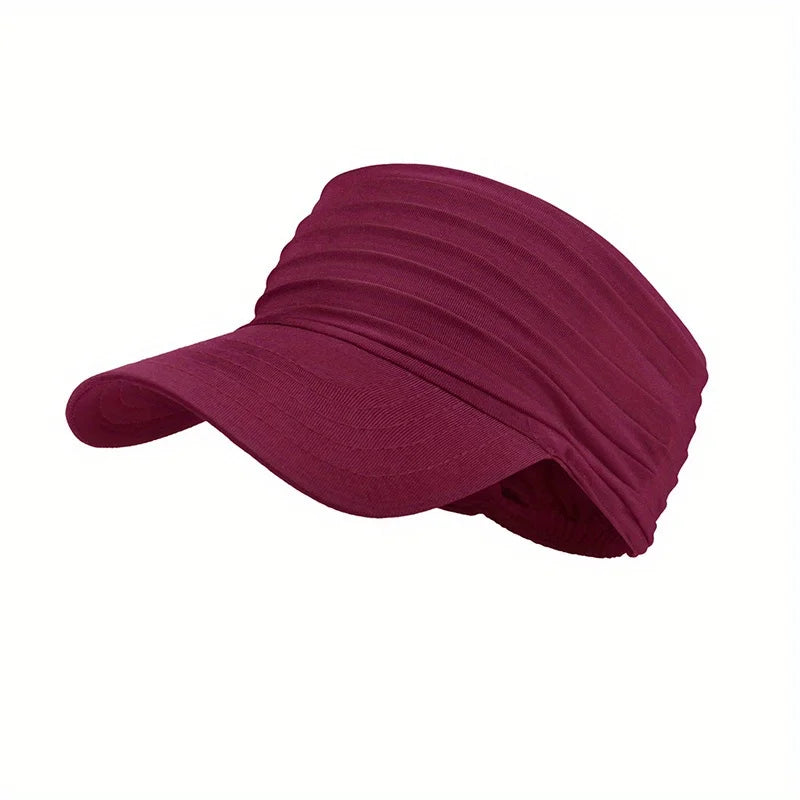 Quick-Dry Open-Top Sun Hat – Unisex Sports Cap Sports Sun Hat Babs Deep wine red